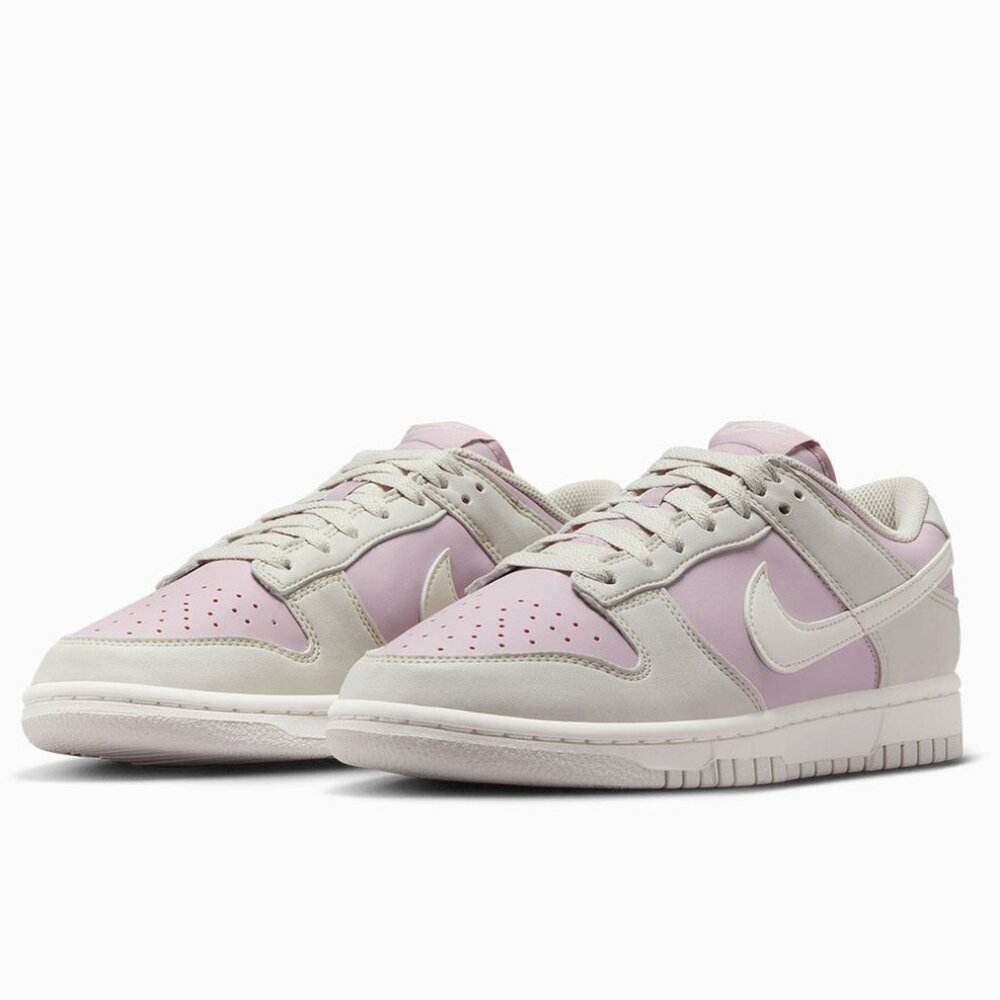 Nike Dunk Low Next Nature Sneakers - Light Bone / Platinum Violet - Size 9 - Picture 2 of 14